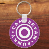 Funky Campervan Sleutelhanger (Voorkant)