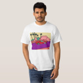 Funky Car aan Beach Road T-shirt (Voorkant volledig)