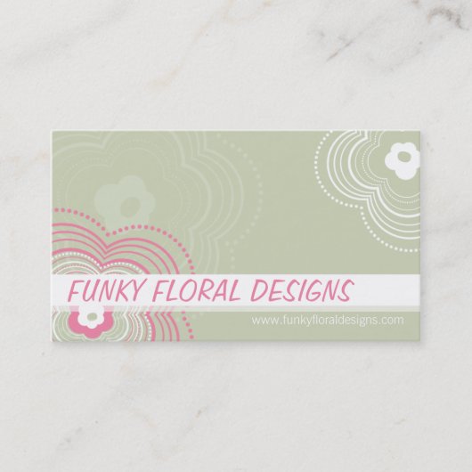 FUNKY CARTE DE VISITE :: fleur funky 10L (Devant)
