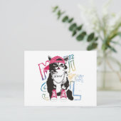 Funky Cat Kinder Gift Briefkaart (Staand voorkant)