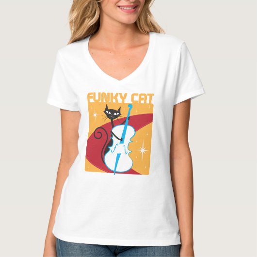 Funky Cat T-shirt (Voorkant)