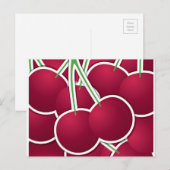 Funky cherry briefkaart (Voorkant / Achterkant)