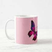 Funky Chic Butterfly Monogram Café Mug (Gauche)
