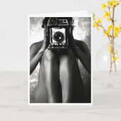 Funky Chick Birthday Carte photo (Fleur jaune)