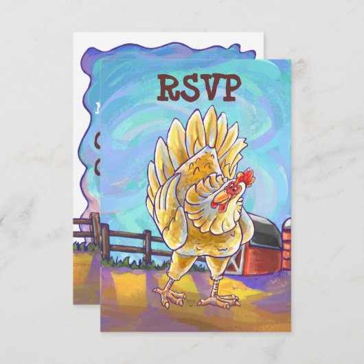 Funky Chicken Party Centre RSVP (Devant / Derrière)