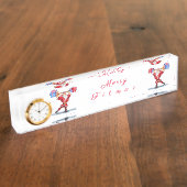 Funky Christmas Desk Plaque Bodybuilder Santa Clau (Taille)