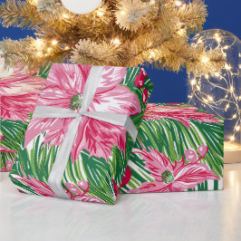 Funky Christmas Foliage Patterned  Cadeaupapier