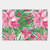 Funky Christmas Foliage Patterned  Inpakpapier Vel (Voorkant)