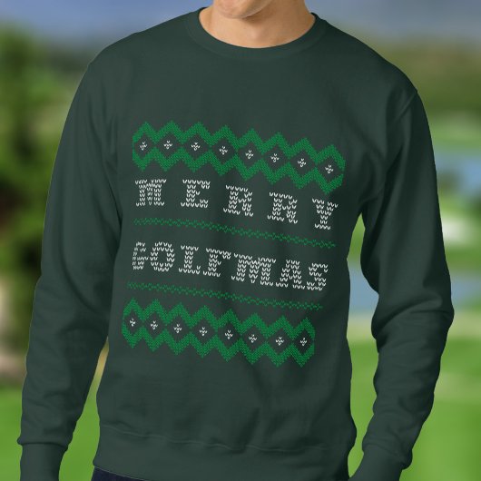 Funky Christmas Golf Merry Golfmas Sweatshirt