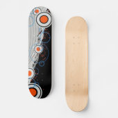 Funky Circular Pattern Skateboard (Voorkant)