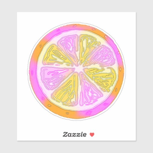 Funky Citrus Sticker (Vel)