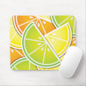 Funky citruswig muismat (Met muis)