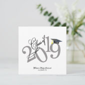 Funky Class of 2019 Afstuderen Kaart (Staand voorkant)