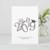 Funky Class of 2019 Afstuderen Kaart (Staand voorkant)