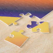 Funky Colorful Fractal Whirlygig Abstracte Art Legpuzzel (Zijkant)