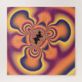 Funky Colorful Fractal Whirlygig Abstracte Art Legpuzzel (Verticaal)