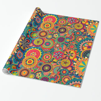 Funky Colorful Pattern Cadeaupapier