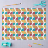 Funky Colorful Retro 70s  Geometric Pattern Tissuepapier (Craft)