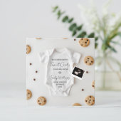 Funky Cookie Pregnancy Faire-part (Debout devant)