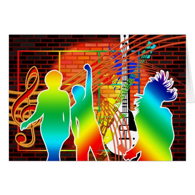 Funky Cool Music Dance Pop Art Design (Devant Horizontal)