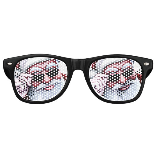Funky Cool Père Noël en lunettes de soleil Noël (Devant)