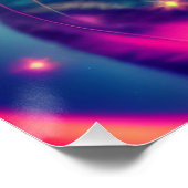 Funky Cool Psychedelic Goggles Cat Perfect Poster (Hoek)