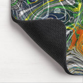 Funky Cool Retro Chic Fractal Marble Patroon Muismat (Hoek)