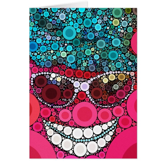 Funky Cool Smilting Face Sunbril Pet Pink Blue (Voorkant)