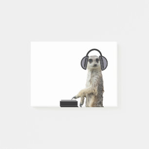 Funky coole quat dj post-it® notes