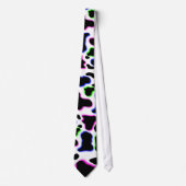 Funky Cow Pattern Dairy Man Print Stropdas (Voorkant)