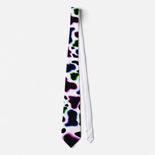 Funky Cow Pattern Dairy Man Print Stropdas (Voorkant)