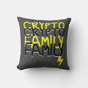 Funky Crypto Family Energy Power Sign Kussen
