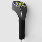 Funky Crypto Man Energy Power Sign Golfheadcover (Schuin)