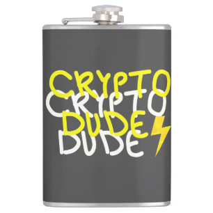 Funky Crypto Man Energy Power Sign Heupfles