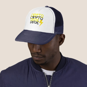 Funky Crypto Man Energy Power Sign Trucker Pet
