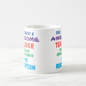 Funky Custom Awesome Enseignant Mug Cadeau (Centre)