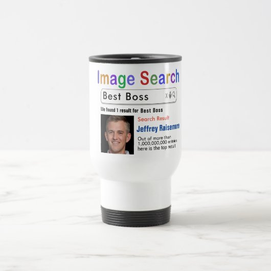 Funky Custom Best Boss Search Gift Mug (Centre)