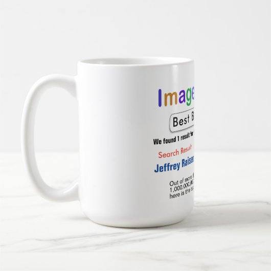 Funky Custom Best Boss Search Gift Mug (Gauche)