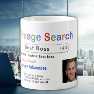 Funky Custom Best Boss Search Gift Mug