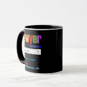 Funky Custom Meilleur Avocat Cadeau Mug (Devant gauche)