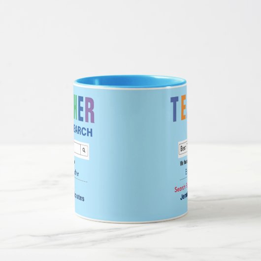 Funky Custom Meilleur Cadeau Enseignant Mug (Centre)