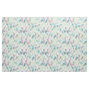 Funky Cute Colorful Happy Summer Polkadots Pattern Stof