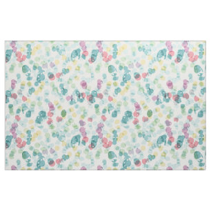 Funky Cute Colorful Happy Summer Polkadots Pattern Stof