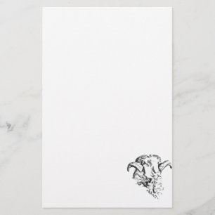 Funky Cute Schaap Ram Briefpapier