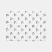 Funky Cute Sheep Ram Fleece Deken (Voorkant (Horizontaal))