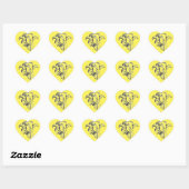 Funky Cute Sheep Ram Hart Sticker (Vel)