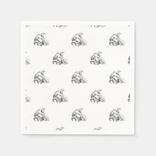 Funky Cute Sheep Ram Servet