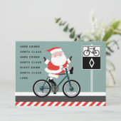 Funky Cyclist Vélo Cartes de Noël (Debout devant)