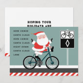 Funky Cyclist Vélo Cartes de Noël (Devant / Derrière)