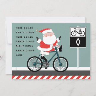 Funky Cyclist Vélo Cartes de Noël